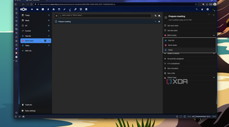 Screenshot of Nextcloud Tasks in Vivaldi creating a task