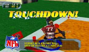 An opponent touchdown in NFL Blitz 2000.