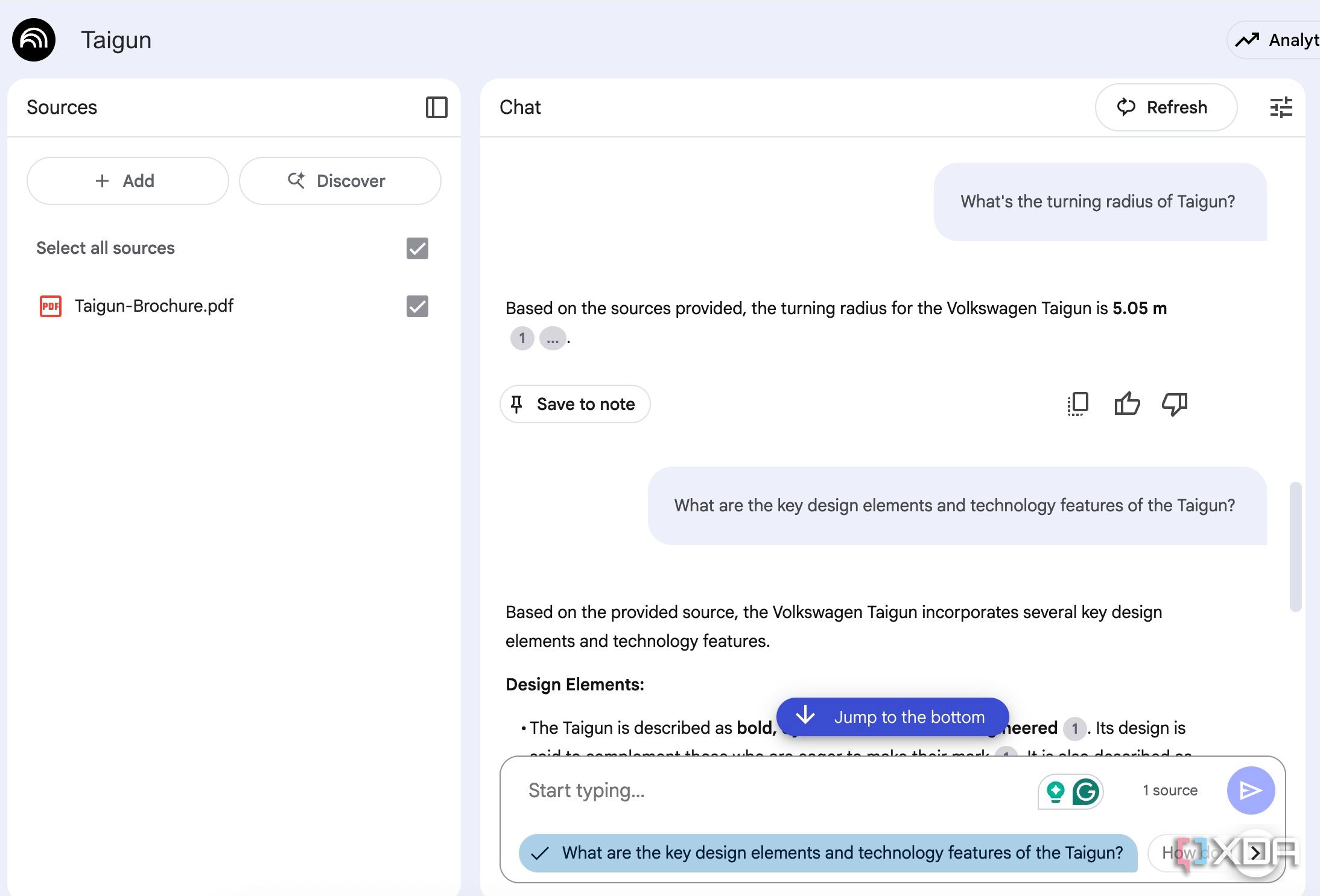 Scan PDF using NotebookLM