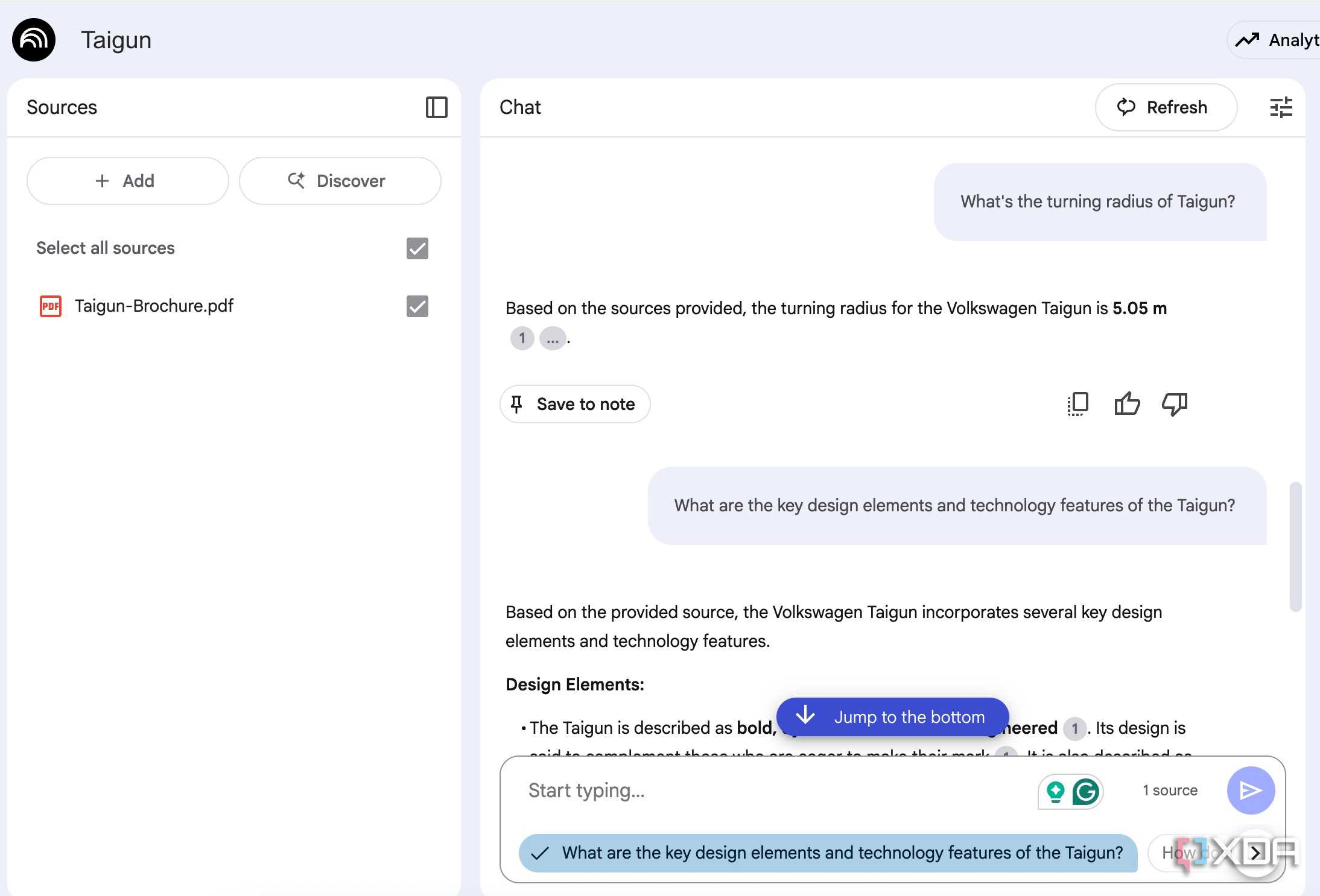 Scan PDF using NotebookLM