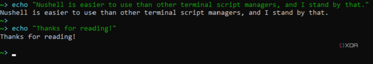 I migrated to Nushell for all of my Terminal scripts, and I'll never ...