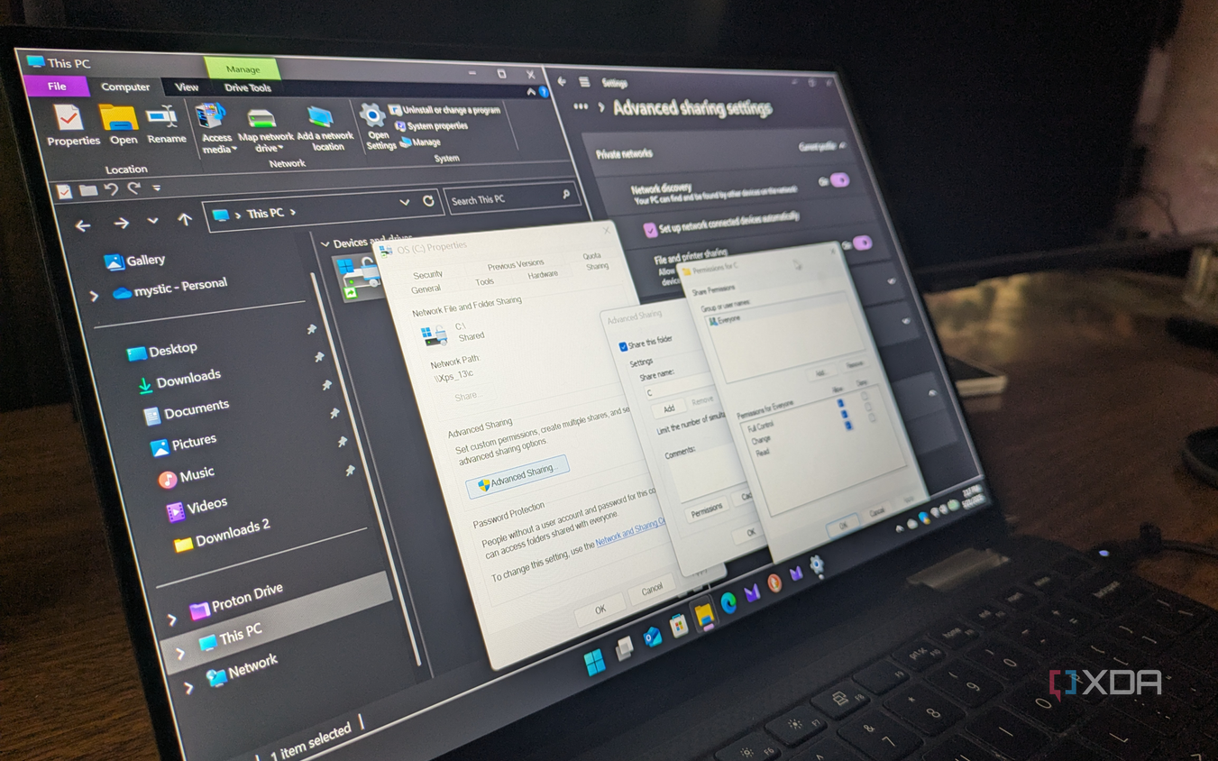 Settings up networked drive with File Explorer on Windows 11