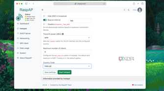 Picking the wireless LAN country code in RaspAP