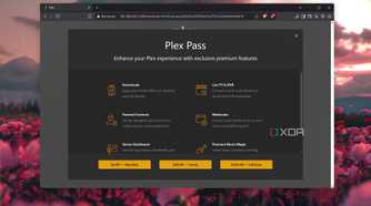 The Plex Pass popup