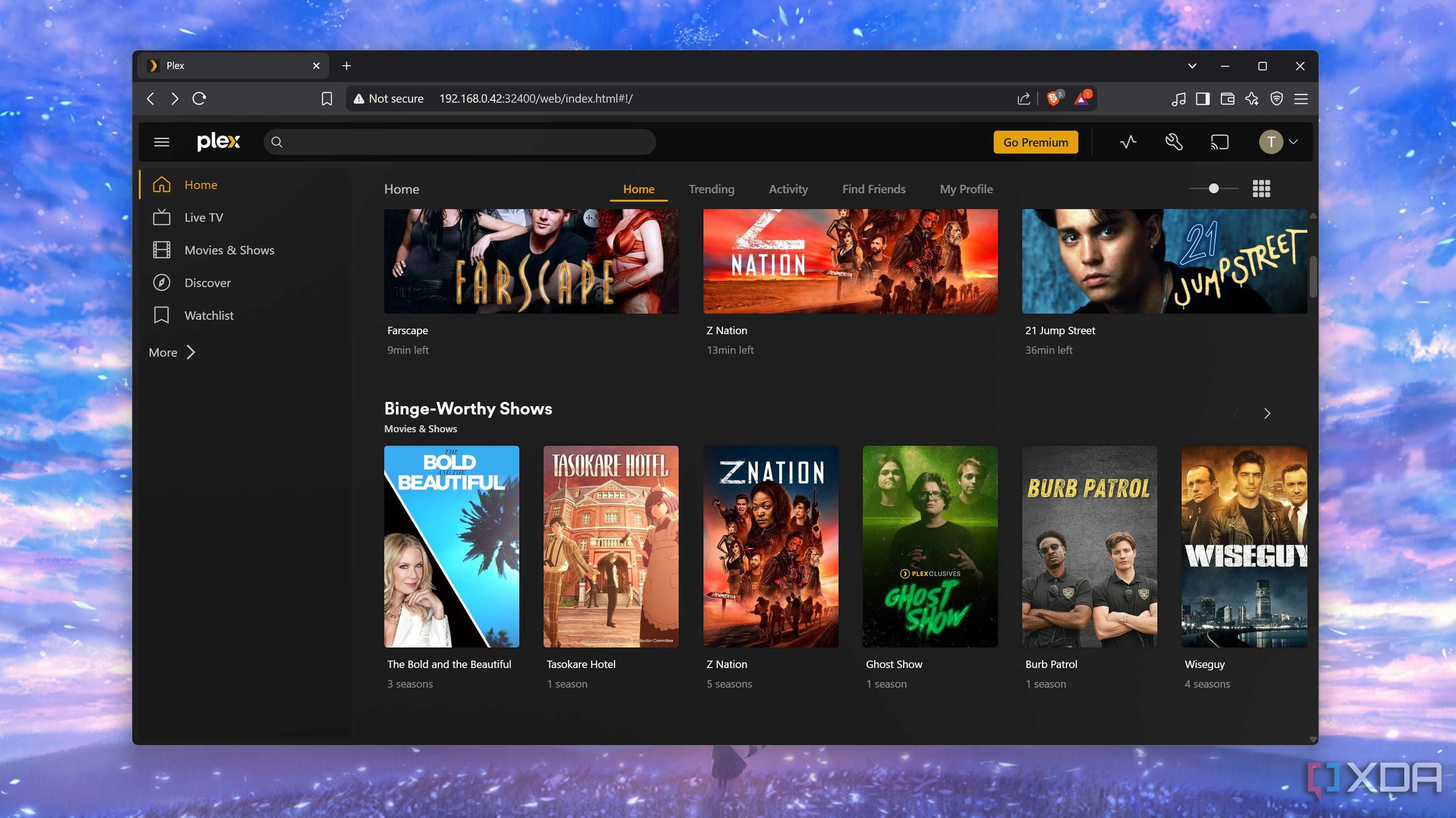 Plex's UI