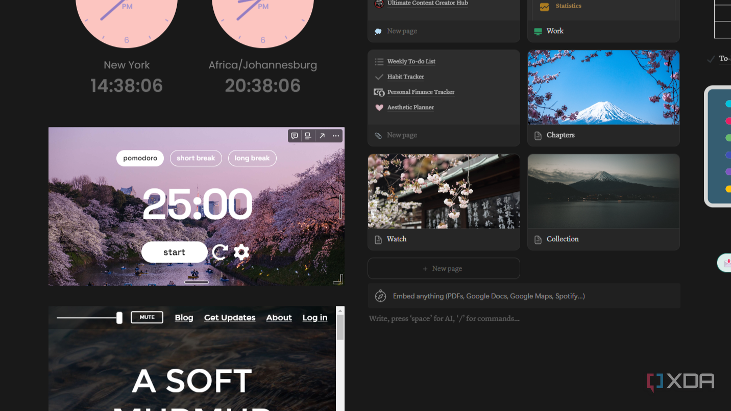 6 Notion widgets that turned my home page into a personal command center