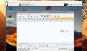 screenshot of raspberry lite os with jdownloader app window remote access