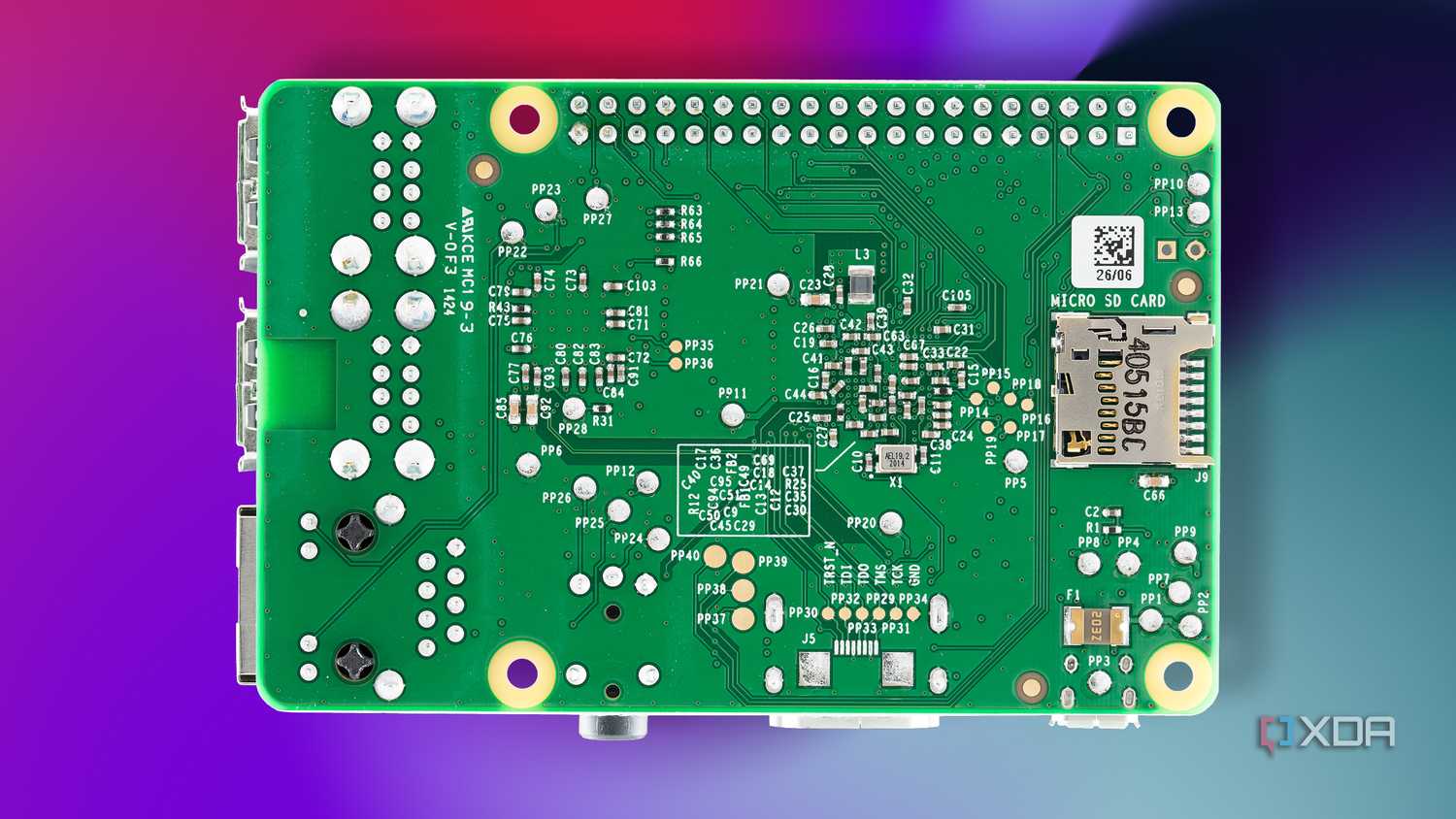 Raspberry Pi 1 Model B Bottom