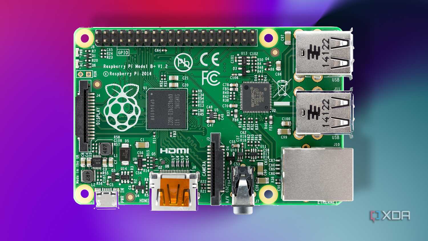 Raspberry Pi 1 Model B Top
