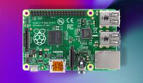 Raspberry Pi 1 Model B Top