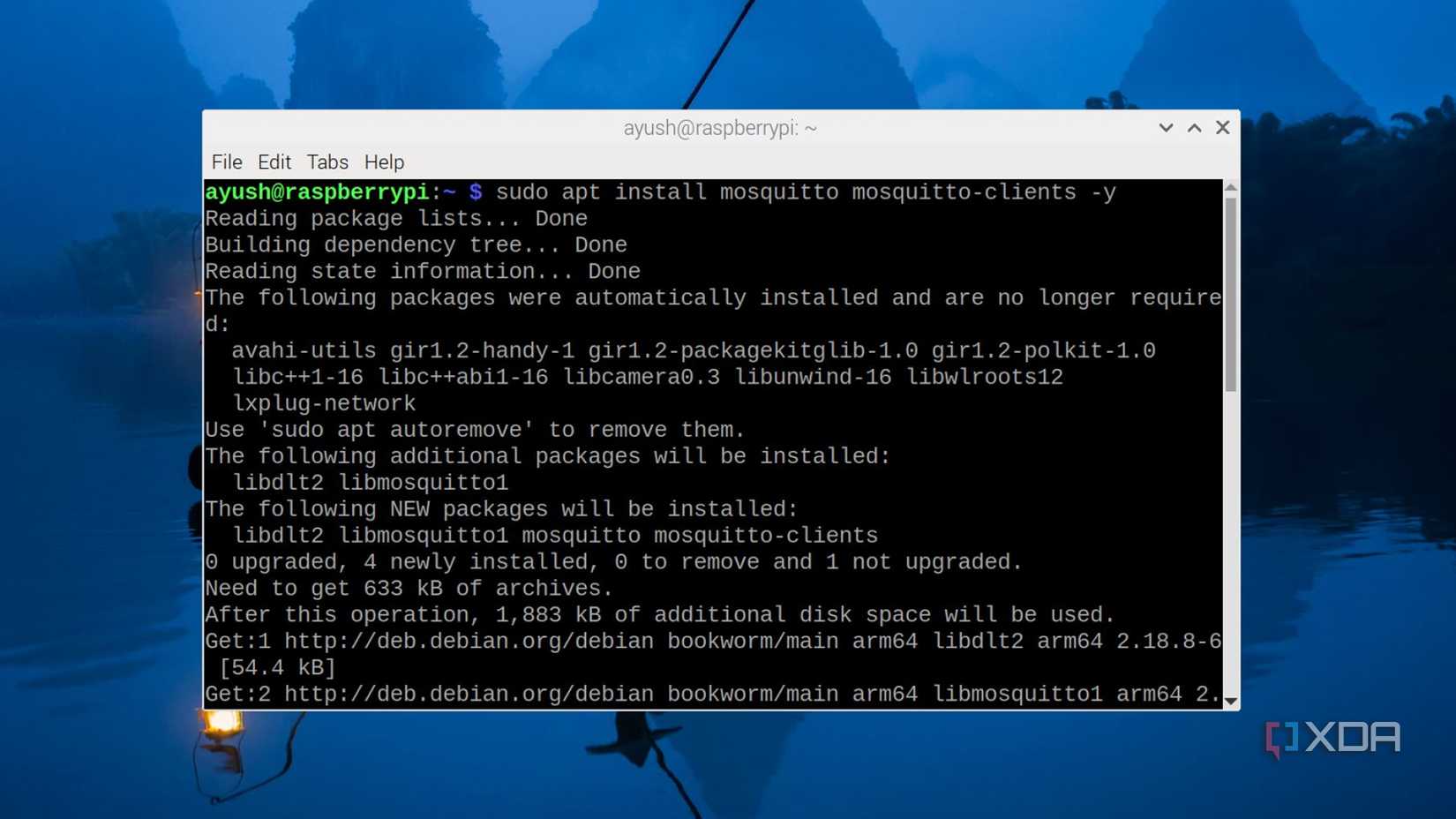 Installing Mosquitto packages on Raspberry Pi