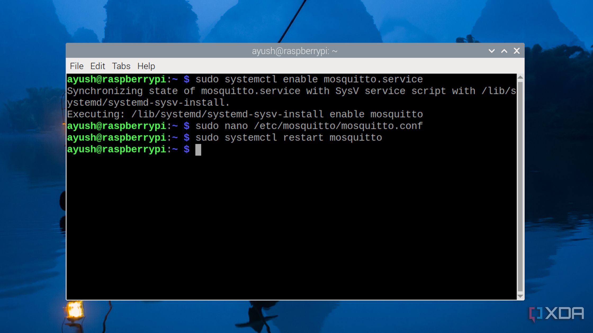 Restarting the Mosquitto server on Raspberry Pi