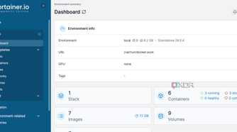 Portainer dashboard