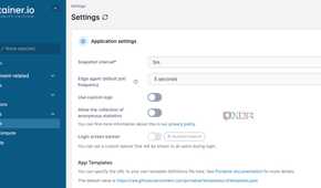 Portainer settings