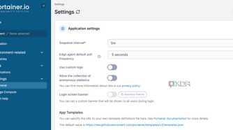 Portainer settings
