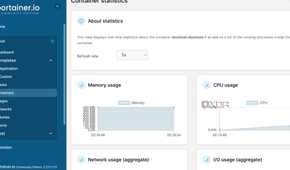 Portainer real time monitoring