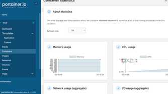 Portainer real time monitoring