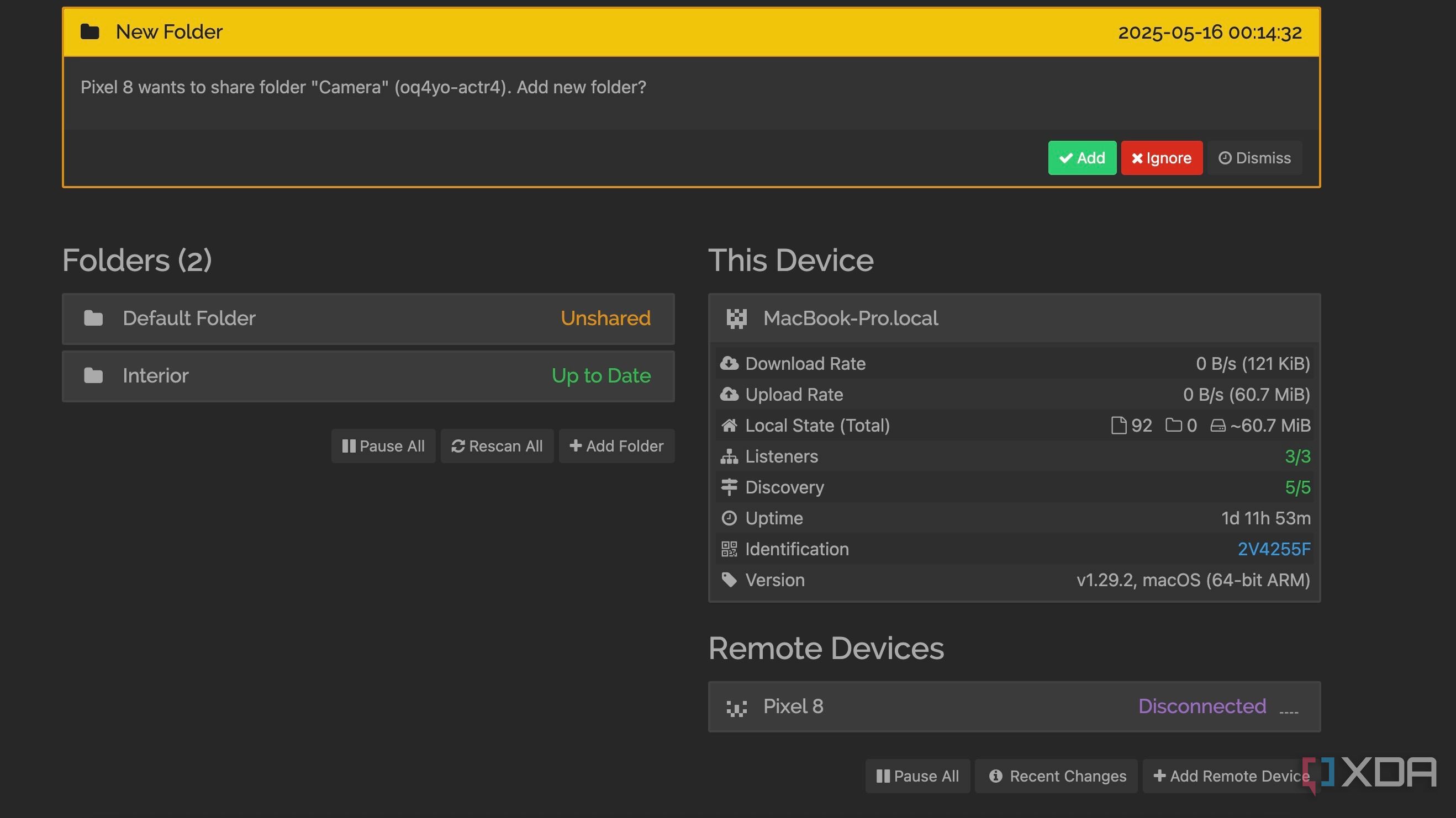 Syncthing home