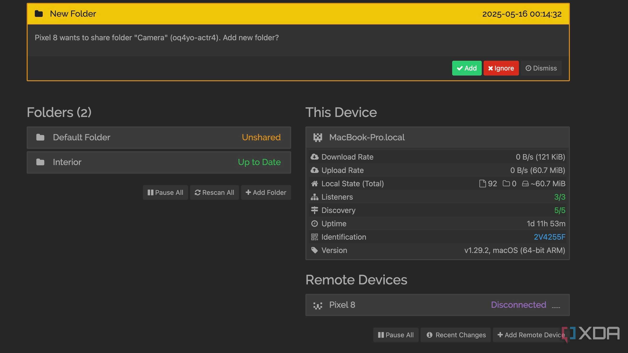 Syncthing home