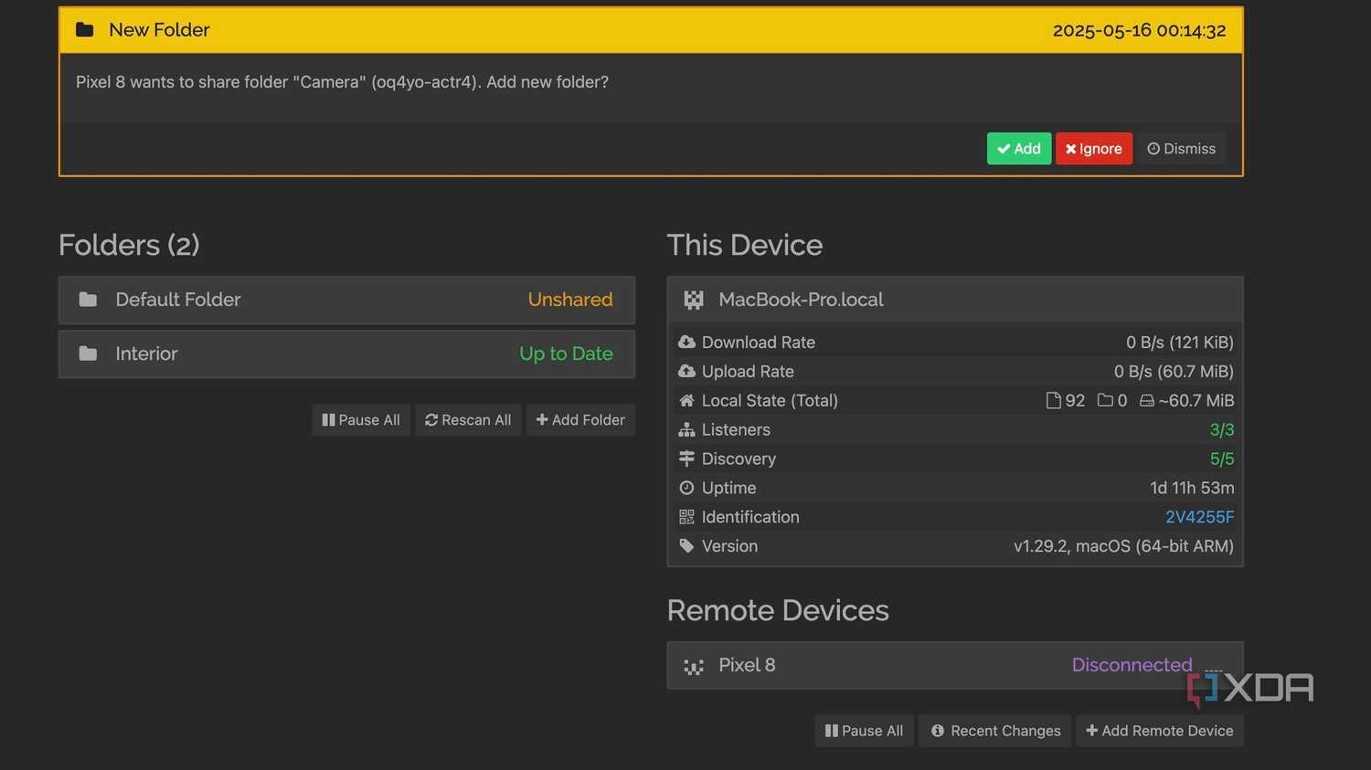 Syncthing home