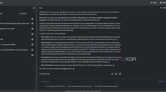 responses in notebooklm about an author