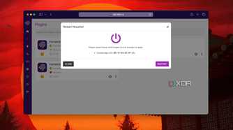 Restart Homebridge after configuring installing plugin