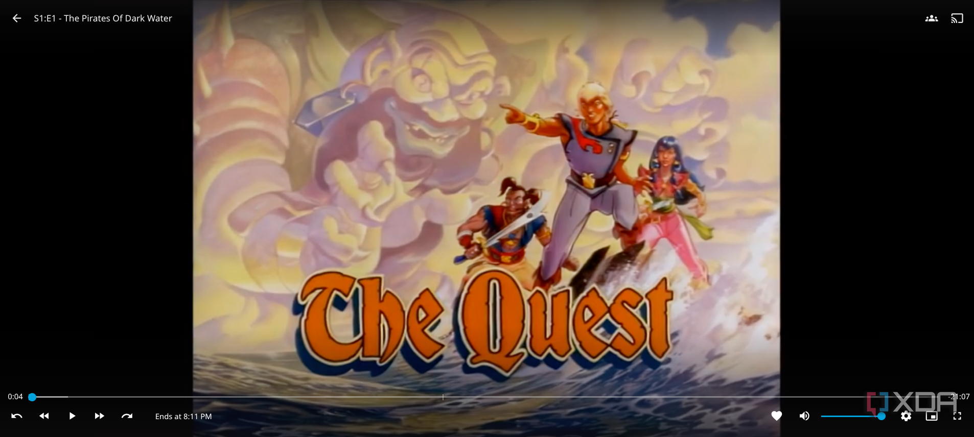 Jellyfin playing Pirates of Dark Water. 