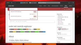 Search in Node RED library