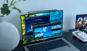 A laptop showing Immich and Nextcloud in a web browser