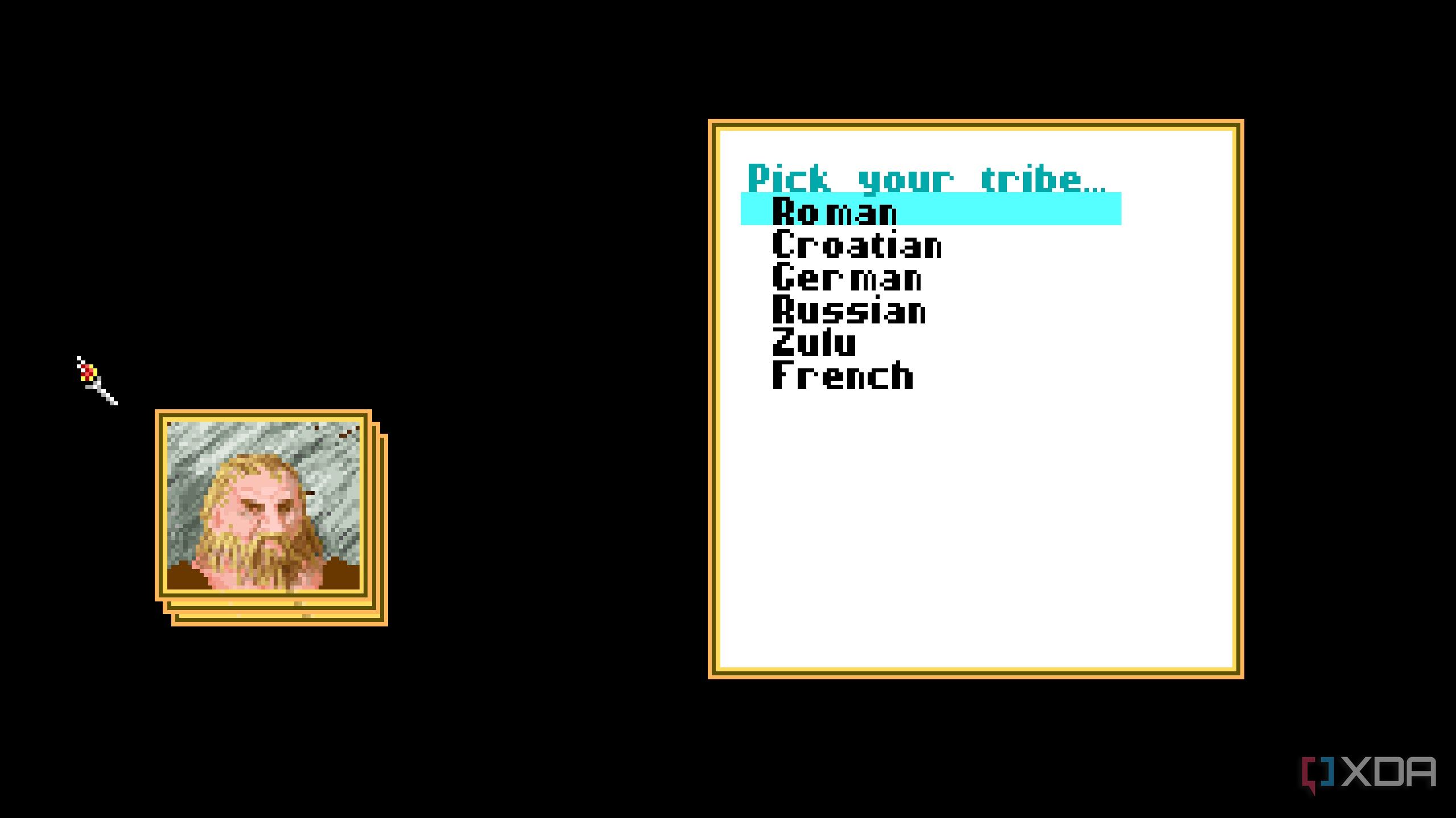 A screenshot from the 1991 DOS game, Sid Meier's Civilization.