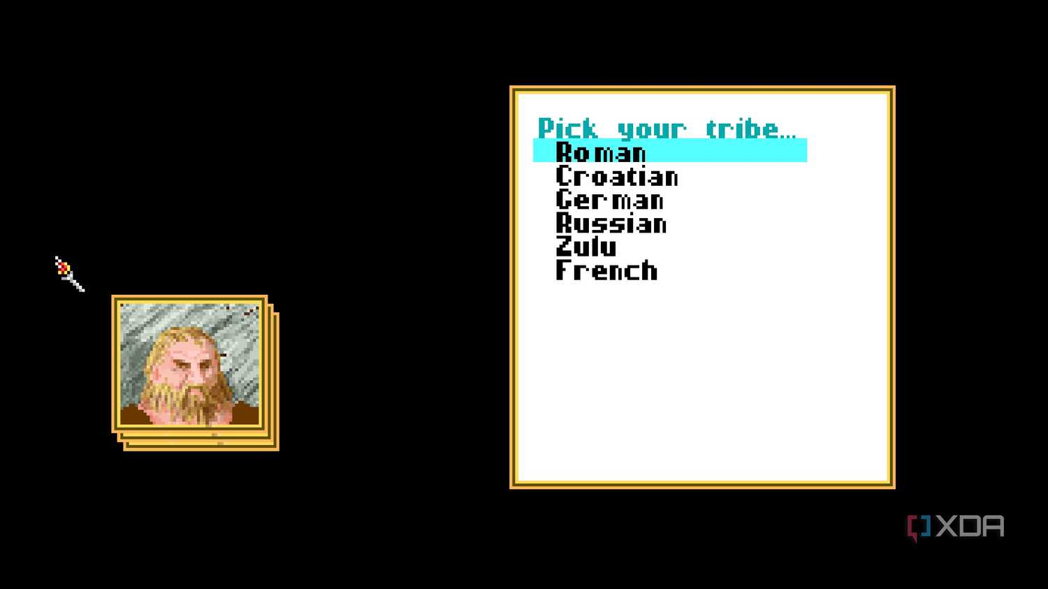 A screenshot from the 1991 DOS game, Sid Meier's Civilization.