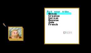 A screenshot from the 1991 DOS game, Sid Meier's Civilization.