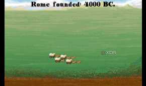 A screenshot from the 1991 DOS game, Sid Meier's Civilization.