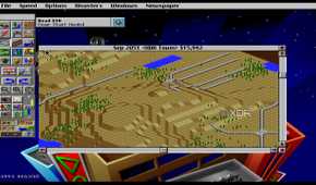 A screenshot from the 1993 DOS game, SimCity 2000.