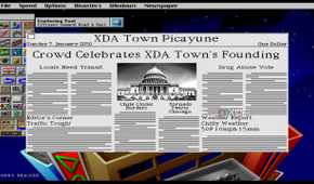 A screenshot from the 1993 DOS game, SimCity 2000.