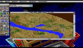 A screenshot from the 1993 DOS game, SimCity 2000.