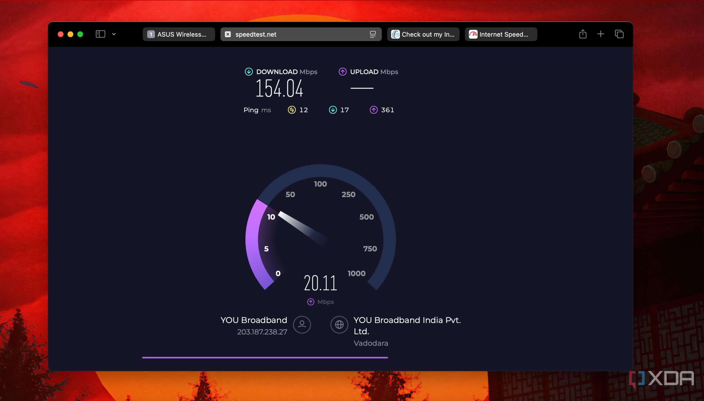 Speedtest for QoS Active Network