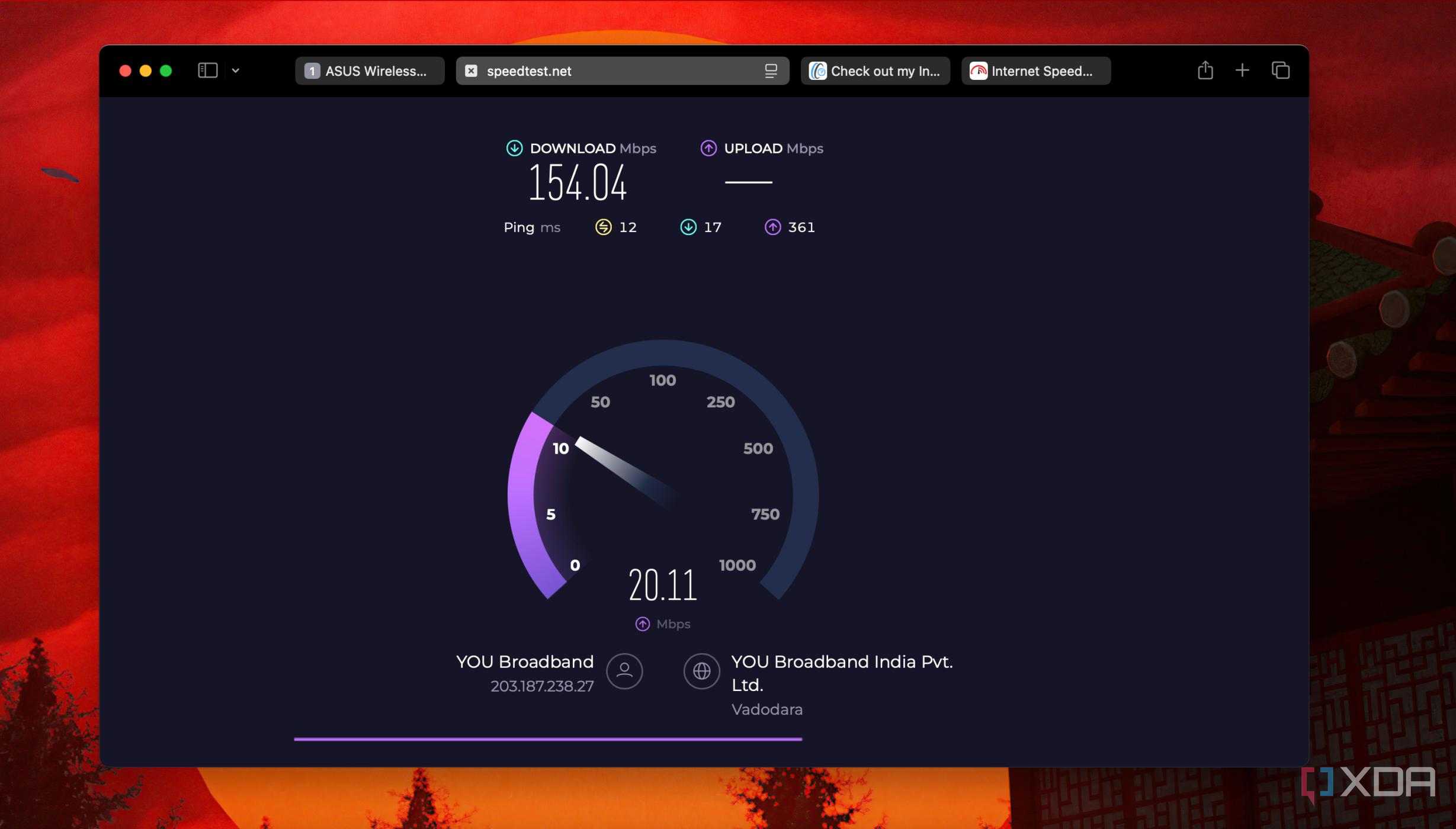 Speedtest for QoS Active Network