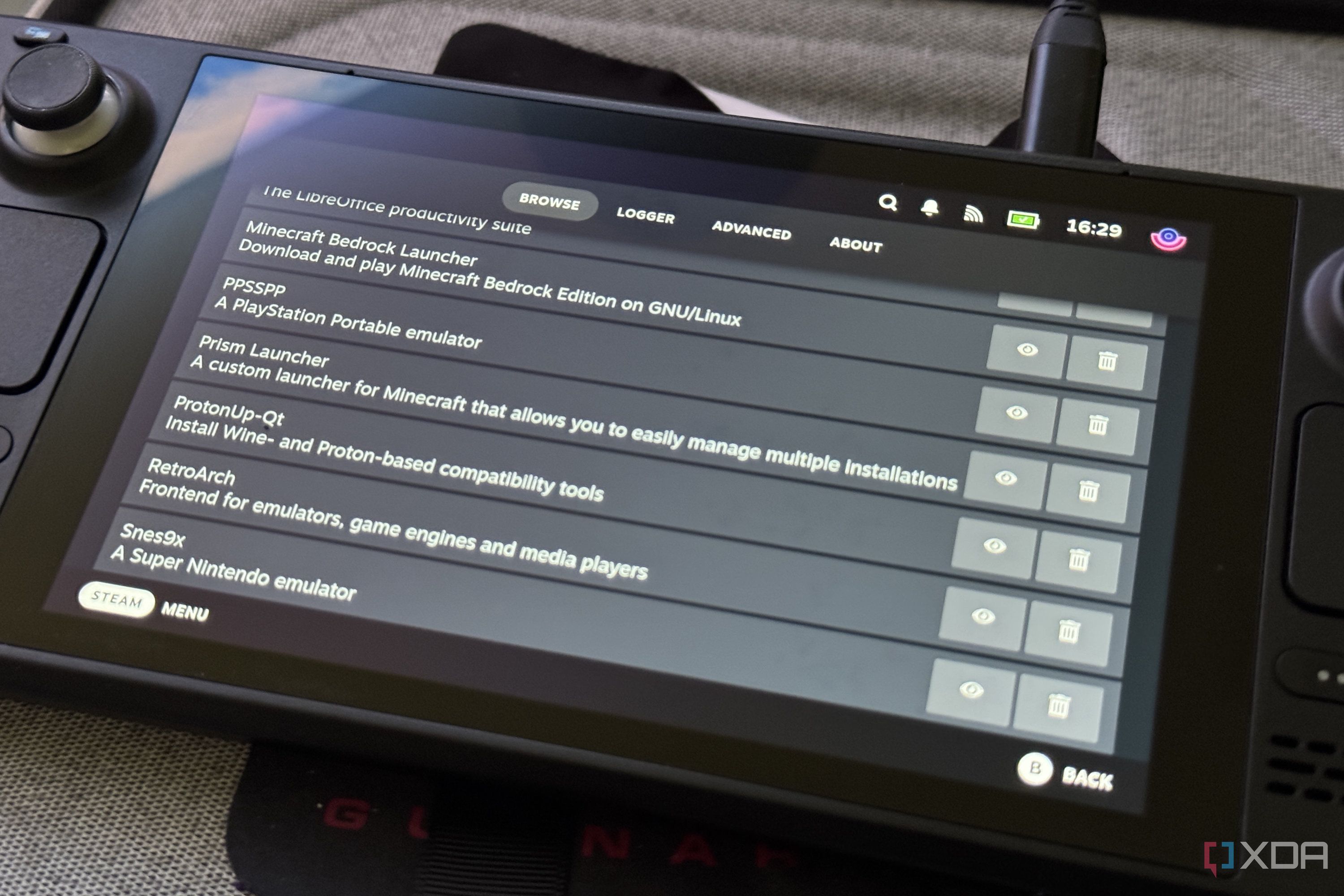 You can use frame generation in any game on the Steam Deck