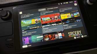 steam deck showing deckthemes css loader theme store