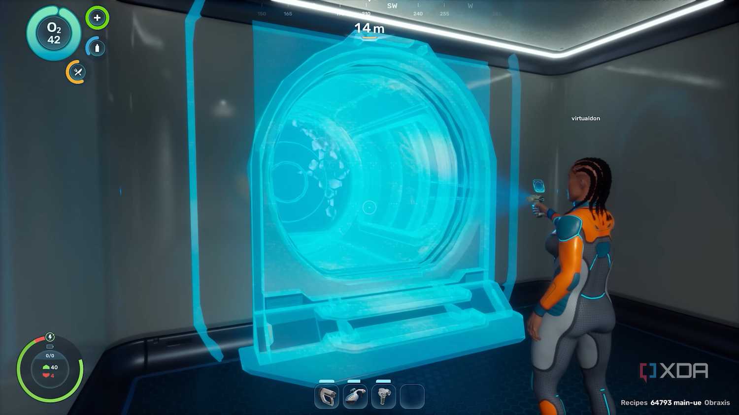 Subnautica 2 crafting inside base.