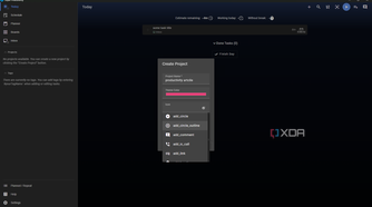 Super Productivity create project