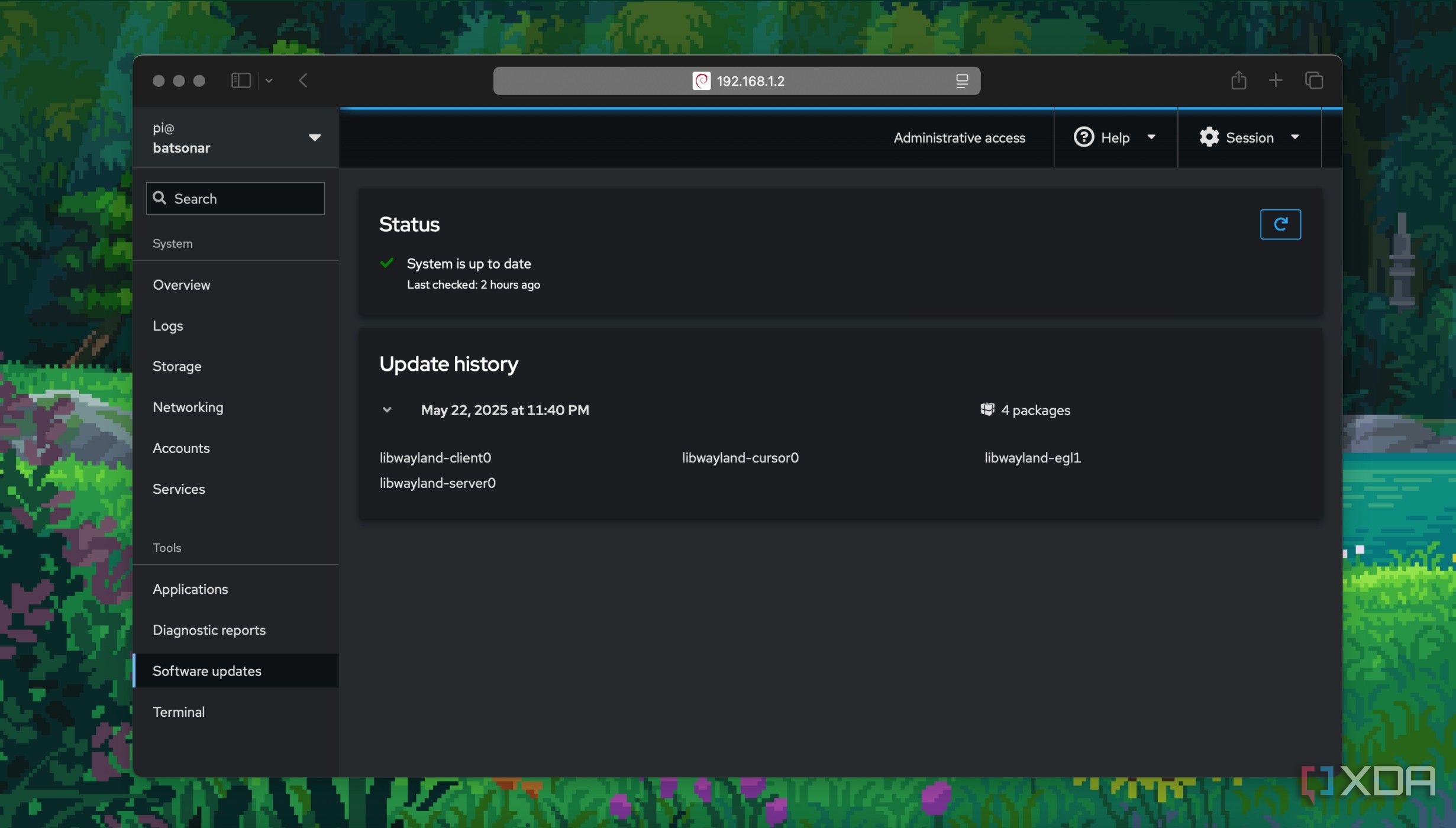 I tried Cockpit to manage my Raspberry Pi and regret not using it sooner