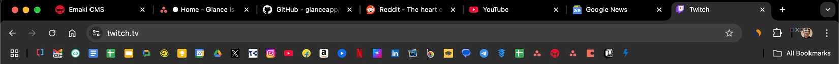 Tabs open in Chrome