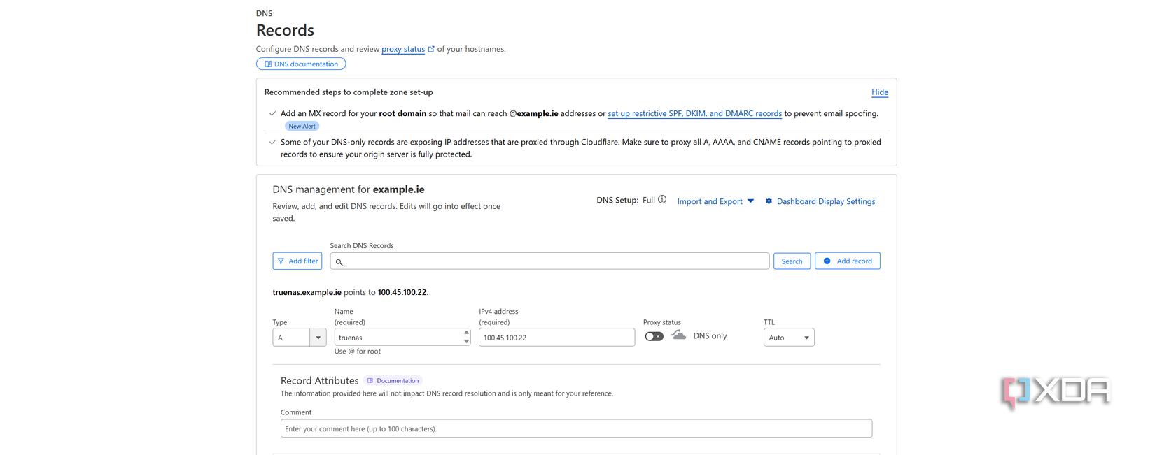 Creating Tailscale Cloudflare A records for remote access