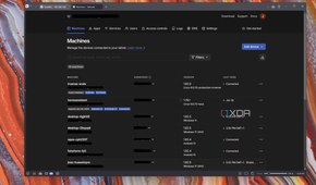 Screenshot of a Tailscale home page showing a TrueNAS Scale instance as an exit node
