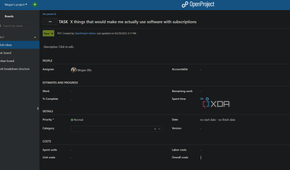 task details in openproject