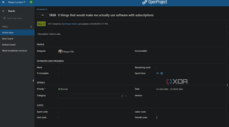 task details in openproject