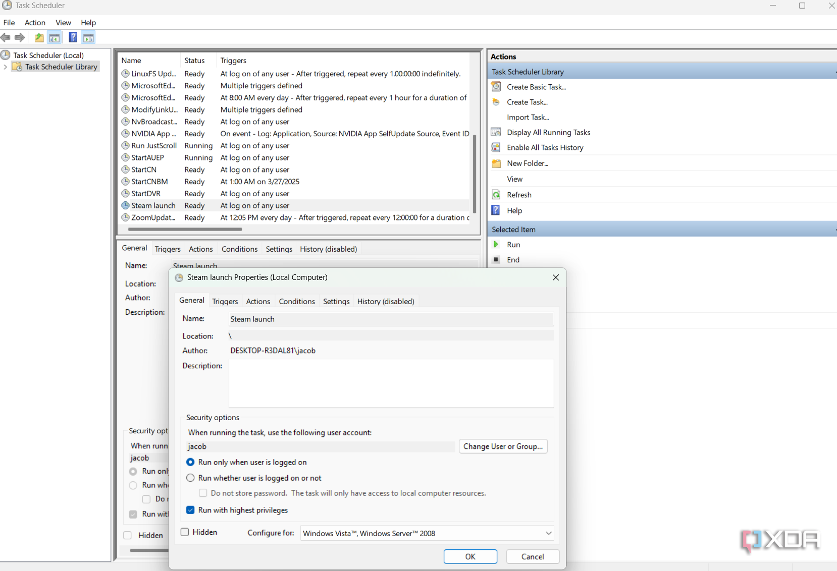 task scheduler steam