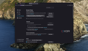Screenshot of privacy and security settings in Tor browser for macOS